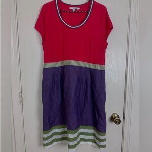 Boden Linen and Cotton Dress Size 10